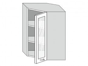 19.60.3у Шкаф настенный (h=913) угловой на 600мм со стекл. дверцей в Чебаркуле - chebarkul.magazinmebel.ru | фото