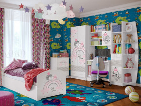 Детская комната Юниор-2 Принцесса 1 в Чебаркуле - chebarkul.magazinmebel.ru | фото - изображение 1