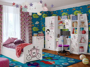 Детская комната Юниор-2 Принцесса в Чебаркуле - chebarkul.magazinmebel.ru | фото