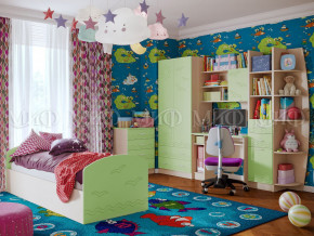Детская комната Юниор-2 Салатовый в Чебаркуле - chebarkul.magazinmebel.ru | фото