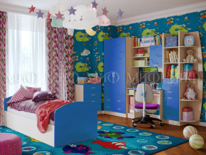 Детская комната Юниор-2 Синий в Чебаркуле - chebarkul.magazinmebel.ru | фото