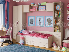 Детская комната Вега 1 Дуб беленый в Чебаркуле - chebarkul.magazinmebel.ru | фото - изображение 1