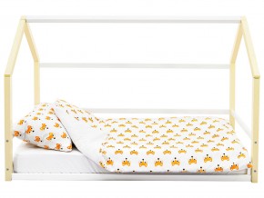 Детская кровать-домик Монтессори Svogen бежево-белый в Чебаркуле - chebarkul.magazinmebel.ru | фото - изображение 7