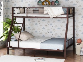 Двухъярусная кровать Гранада-1 140 Коричневый в Чебаркуле - chebarkul.magazinmebel.ru | фото
