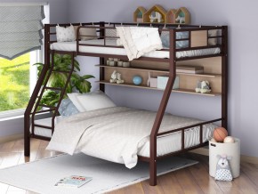 Двухъярусная кровать Гранада-1П коричневый в Чебаркуле - chebarkul.magazinmebel.ru | фото - изображение 1