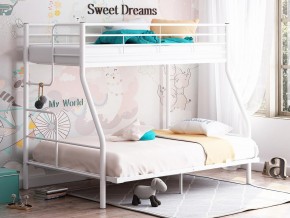 Двухъярусная кровать Гранада-3 140 белый в Чебаркуле - chebarkul.magazinmebel.ru | фото - изображение 1