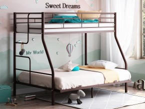 Двухъярусная кровать Гранада-3 140 коричневый в Чебаркуле - chebarkul.magazinmebel.ru | фото - изображение 1