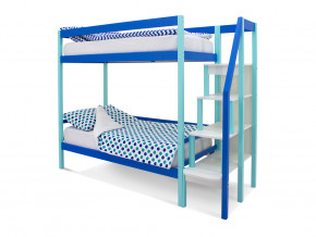 Двухъярусная кровать Svogen мятно-синий в Чебаркуле - chebarkul.magazinmebel.ru | фото