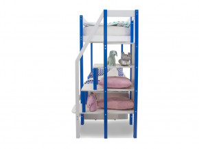 Двухъярусная кровать Svogen с ящиками сине-белый в Чебаркуле - chebarkul.magazinmebel.ru | фото - изображение 4
