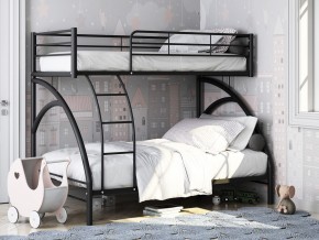 Двухъярусная кровать Виньола 2 Черная в Чебаркуле - chebarkul.magazinmebel.ru | фото - изображение 1