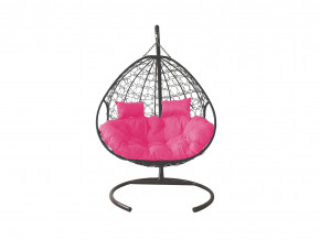 Кокон Для двоих с ротангом розовая подушка в Чебаркуле - chebarkul.magazinmebel.ru | фото