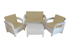 Комплект уличной мебели Yalta Premium Terrace Set белый в Чебаркуле - chebarkul.magazinmebel.ru | фото - изображение 1