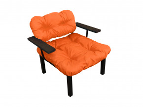 Кресло Дачное оранжевая подушка в Чебаркуле - chebarkul.magazinmebel.ru | фото