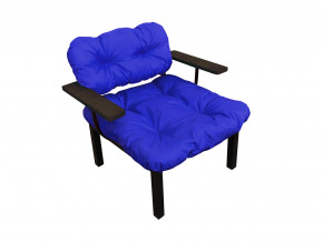 Кресло Дачное синяя подушка в Чебаркуле - chebarkul.magazinmebel.ru | фото