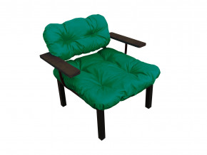 Кресло Дачное зелёная подушка в Чебаркуле - chebarkul.magazinmebel.ru | фото - изображение 1