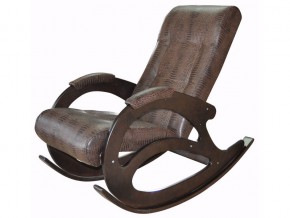 Кресло-качалка К 5/1 коричневый крокодил в Чебаркуле - chebarkul.magazinmebel.ru | фото - изображение 1