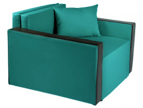 Кресло-кровать Милена с подлокотниками рогожка emerald в Чебаркуле - chebarkul.magazinmebel.ru | фото