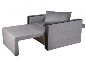 Кресло-кровать Милена с подлокотниками велюр серый в Чебаркуле - chebarkul.magazinmebel.ru | фото - изображение 2