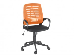 Кресло оператора Ирис стандарт оранжевый/черный в Чебаркуле - chebarkul.magazinmebel.ru | фото - изображение 1