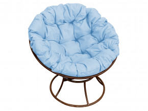 Кресло Папасан без ротанга голубая подушка в Чебаркуле - chebarkul.magazinmebel.ru | фото
