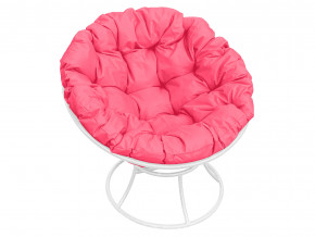 Кресло Папасан без ротанга розовая подушка в Чебаркуле - chebarkul.magazinmebel.ru | фото