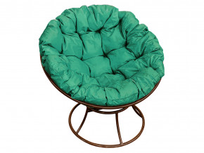Кресло Папасан без ротанга зелёная подушка в Чебаркуле - chebarkul.magazinmebel.ru | фото