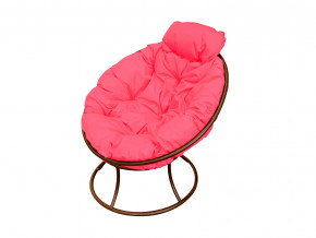 Кресло Папасан мини без ротанга розовая подушка в Чебаркуле - chebarkul.magazinmebel.ru | фото