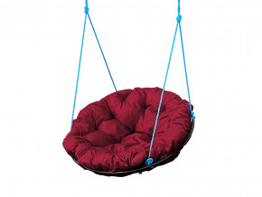 Кресло Папасан подвесное бордовая подушка в Чебаркуле - chebarkul.magazinmebel.ru | фото
