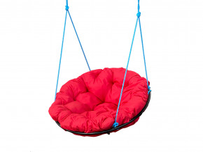 Кресло Папасан подвесное красная подушка в Чебаркуле - chebarkul.magazinmebel.ru | фото