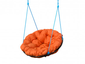 Кресло Папасан подвесное оранжевая подушка в Чебаркуле - chebarkul.magazinmebel.ru | фото