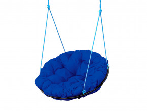 Кресло Папасан подвесное синяя подушка в Чебаркуле - chebarkul.magazinmebel.ru | фото