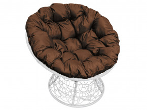 Кресло Папасан с ротангом коричневая подушка в Чебаркуле - chebarkul.magazinmebel.ru | фото