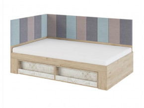 Кровать 1,2 с мягким элементом 1,2 и 2,0 Мод.2.3 в Чебаркуле - chebarkul.magazinmebel.ru | фото