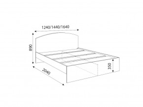 Кровать 1200R Осло модуль М08 с настилами Лайт Кашемир в Чебаркуле - chebarkul.magazinmebel.ru | фото - изображение 2