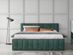 Кровать 1400 Лана зеленый велюр в Чебаркуле - chebarkul.magazinmebel.ru | фото - изображение 2