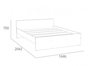 Кровать 1600 НМ 011.53 Симпл Белый Фасадный в Чебаркуле - chebarkul.magazinmebel.ru | фото - изображение 4