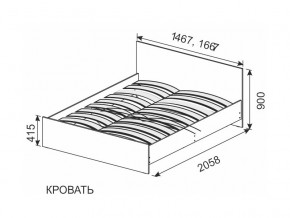 Кровать 1600х2000 ортопедическое основание в Чебаркуле - chebarkul.magazinmebel.ru | фото