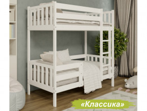 Кровать 2-х ярусная Аист-2 Классика белый 1800х900 мм в Чебаркуле - chebarkul.magazinmebel.ru | фото - изображение 1