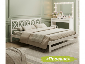 Кровать 2-х спальная Аист-8 Прованс белый с карнизом 1200х2000 мм в Чебаркуле - chebarkul.magazinmebel.ru | фото - изображение 1