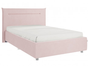 Кровать Альба 1200 велюр нежно-розовый в Чебаркуле - chebarkul.magazinmebel.ru | фото