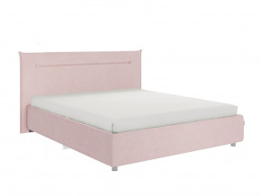 Кровать Альба 1600 велюр нежно-розовый в Чебаркуле - chebarkul.magazinmebel.ru | фото