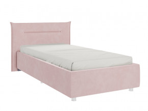 Кровать Альба 900 велюр нежно-розовый в Чебаркуле - chebarkul.magazinmebel.ru | фото