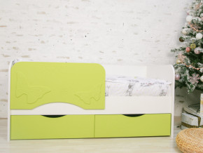 Кровать Бабочка белый/салатовый софт в Чебаркуле - chebarkul.magazinmebel.ru | фото - изображение 1