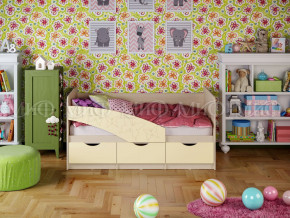 Кровать Бабочки 1600 Ваниль в Чебаркуле - chebarkul.magazinmebel.ru | фото
