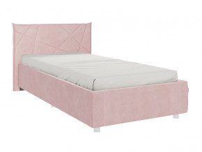 Кровать Бест 900 велюр нежно-розовый в Чебаркуле - chebarkul.magazinmebel.ru | фото