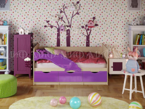 Кровать Дельфин-1 1800 Фиолетовый металлик в Чебаркуле - chebarkul.magazinmebel.ru | фото - изображение 1