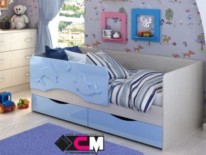 Кровать детская Алиса КР 812 голубая 1600 в Чебаркуле - chebarkul.magazinmebel.ru | фото - изображение 1
