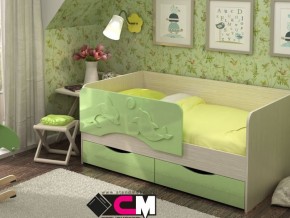 Кровать детская Алиса КР 812 зеленая 1600 в Чебаркуле - chebarkul.magazinmebel.ru | фото - изображение 1