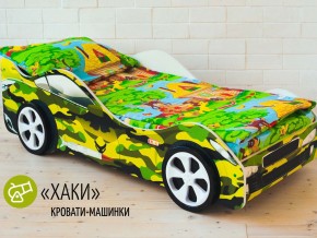 Кровать детская машина Хаки в Чебаркуле - chebarkul.magazinmebel.ru | фото - изображение 2