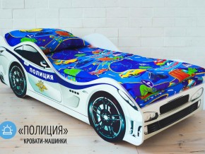 Кровать детская машина Полиции в Чебаркуле - chebarkul.magazinmebel.ru | фото